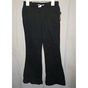 Art Class Girls Black Flared Pants Sz Med (8) Pull-On Drawstring Sweatpants NWT